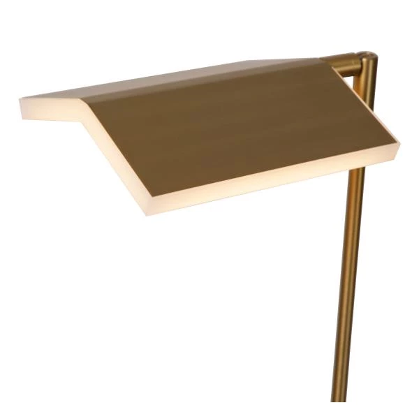 Lucide AARON - Floor reading lamp - LED Dim to warm - 1x12W 2700K/4000K - Matt Gold / Brass - detail 2